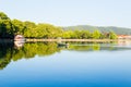 Ioannina city summer season in the morning Greece