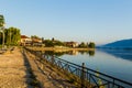 Ioannina city summer season in the morning Greece