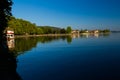 Ioannina city summer season in the morning Greece