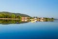 Ioannina city summer season in the morning Greece