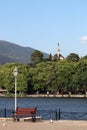 Ioannina lake and mosque Greece