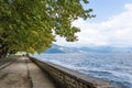 Ioannina lake Pamvotis summer time , Epirus Greece Royalty Free Stock Photo
