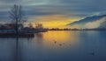 Ioannina lake sunset