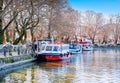 Ioannina, Pamvotida lake on Autumn.Sunset on lake Pamvotis with Royalty Free Stock Photo