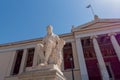 Ioannis Kapodistrias marble statue, the first governor of the modern Greek state in front of the national Academy.