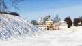 Ioanno-Predtechenskaya church in Suzdal in winter Royalty Free Stock Photo