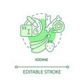Iodine green concept icon