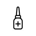 Iodine icon design skin hurt first aid medicine symbol. line art medical healthcare illustration