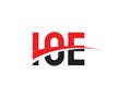 IOE Letter Initial Logo Design Vector Illustration