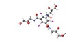 Iohexol molecular structure isolated on white Royalty Free Stock Photo