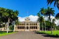 Iolani Palace in Honolulu, Oahu, Hawaii Royalty Free Stock Photo