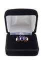 Iolite ring Royalty Free Stock Photo