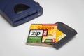 Iomega Zip 250 Drive, Disk and Jewel Case Royalty Free Stock Photo