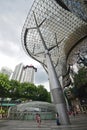 ION Orchard shopping mall Singapore taken vertically from Inside Royalty Free Stock Photo