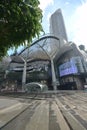 ION Orchard shopping mall Singapore after tropical heavy rain Royalty Free Stock Photo