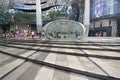 ION Orchard shopping mall Singapore after tropical heavy rain Royalty Free Stock Photo