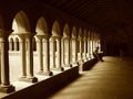 Iona abbey cloister Royalty Free Stock Photo