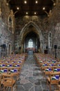 Iona, the nave of the Abbey church Royalty Free Stock Photo