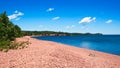 Iona`s Beach on the north shore of Lake Superior in Minnesota Royalty Free Stock Photo
