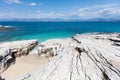 Kanoni beach in Corfu island