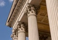 Ionian column capital architectural detail Royalty Free Stock Photo