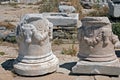 Ionian column capital, architectural detail on Delos island