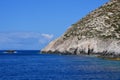 Ionian Sea , blue water , blue sky in a greek island.