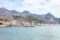 Ionian sea near waterfront of Giardini Naxos town Royalty Free Stock Photo