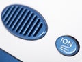 Ionic air purifier filter close up