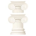 Ionic column, set Royalty Free Stock Photo