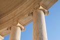 Ionic Columns at Jefferson Memorial Royalty Free Stock Photo