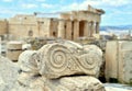 Piece of the Acropolis ruins Royalty Free Stock Photo