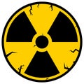 Ionizing Radiation Sign. Radioactive contamination symbol. Warning Danger Hazard