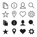 Ios 7 icons set Royalty Free Stock Photo