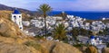 Ios island. Greece, Cyclades. panoramic view of Chora village