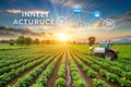 A concept IoT & AI in Smart Vehicles: Speed, Object Recognition, and Machine Learning Royalty Free Stock Photo