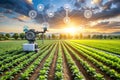 A concept IoT & AI in Smart Vehicles: Speed, Object Recognition, and Machine Learning Royalty Free Stock Photo