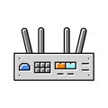 iot gateway data center color icon vector illustration Royalty Free Stock Photo