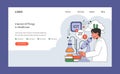 IoT in healthcare concept. Flat vector illustration.