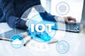 IOT. Internet of Thing concept. Multichannel online communication network digital 4.0 technology Royalty Free Stock Photo