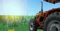 Iot smart farming, agriculture in industry 4.0 technology with artificial intelligence and machine learning concept. it help to im Royalty Free Stock Photo