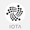 IOTA decentralized blockchain Internet-of-things payments cryptocurrency black white vector logo