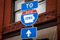 Iowa Caucus 2012 Road Sign