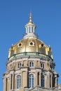 Iowa State Capitol Dome Royalty Free Stock Photo