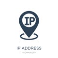 ip address point locator icon in trendy design style. ip address point locator icon isolated on white background. ip address point