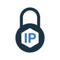Ip, block, blocking, lock icon. Simple editable vector illustration