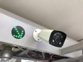 IP camera and green arrow indicator on turnstile