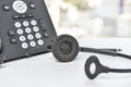 IP Phone and headset device Royalty Free Stock Photo