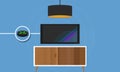IP TV connected Television to internet protocol digital