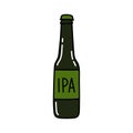 Ipa beer doodle icon, vector color line illustration